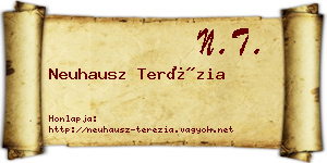 Neuhausz Terézia névjegykártya